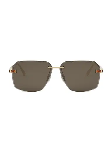 BVLGARI Men's Octo Roma 62MM Rectangular Sunglasses - Gold Grey | Thumbnail 2 BVLGARI Men's Octo Roma 62MM Rectangular Sunglasses - Gold Grey | Thumbnail 2