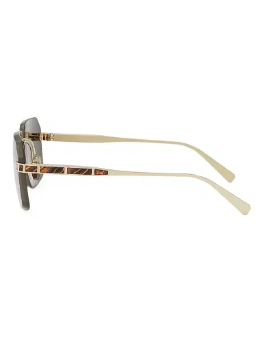 BVLGARI Men's Octo Roma 62MM Rectangular Sunglasses - Gold Grey | Thumbnail 3 BVLGARI Men's Octo Roma 62MM Rectangular Sunglasses - Gold Grey | Thumbnail 3