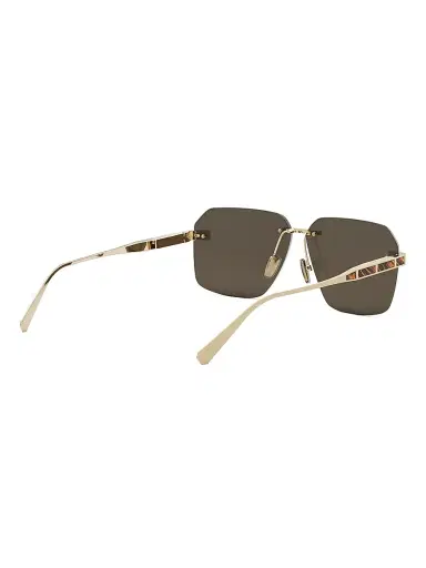 BVLGARI Men's Octo Roma 62MM Rectangular Sunglasses - Gold Grey | Thumbnail 6 BVLGARI Men's Octo Roma 62MM Rectangular Sunglasses - Gold Grey | Thumbnail 6