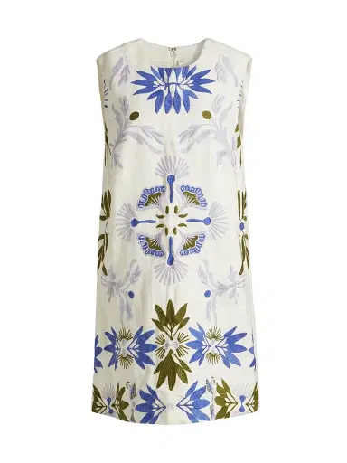 Marie Oliver Women's Yvette Embroidered Floral Shift Dress - Waltz | Thumbnail 1 Marie Oliver Women's Yvette Embroidered Floral Shift Dress - Waltz | Thumbnail 1