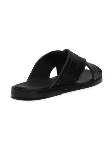 Manolo Blahnik Men's Otawi Leather Sandals - Black - Size 9 | Thumbnail 3 Manolo Blahnik Men's Otawi Leather Sandals - Black - Size 9 | Thumbnail 3