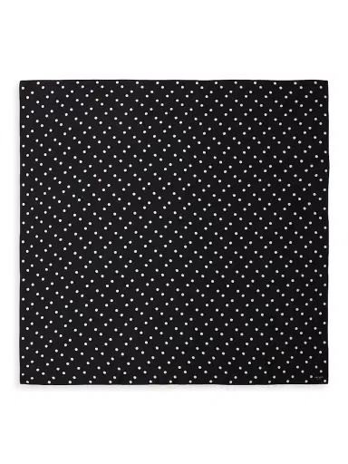 Prada Women's Printed Silk Twill 90CM Square Scarf - Black | Thumbnail 1