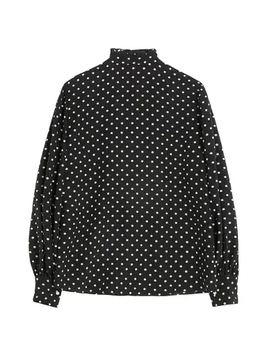 Valentino Garavani Women's Crepe De Chine Shirt - Black Birch - Size 10 | Thumbnail 2 Valentino Garavani Women's Crepe De Chine Shirt - Black Birch - Size 10 | Thumbnail 2
