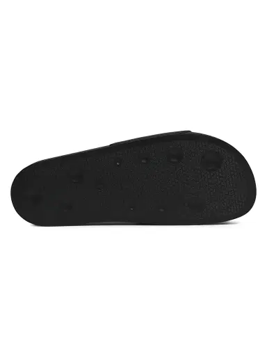 Palm Angels Men's Classic Logo Pool Slides - Black White Sandals | Thumbnail 6 Palm Angels Men's Classic Logo Pool Slides - Black White Sandals | Thumbnail 6