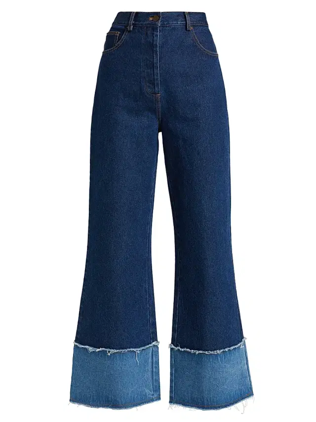 Significant Other Women's Stevi Wide-Leg Cuff Jeans - Indigo