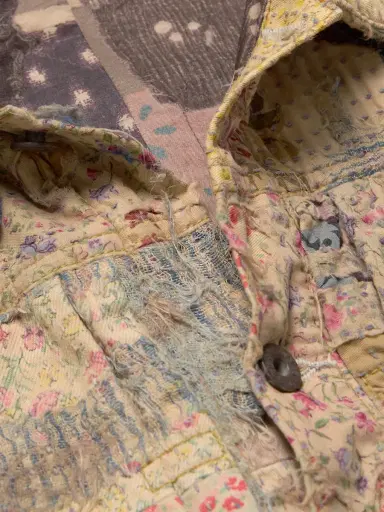 KAPITAL Boro Distressed Patchwork Cotton and Linen-Blend Jacket - Men | Thumbnail 4