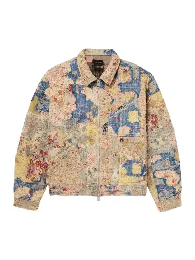 KAPITAL Boro Distressed Patchwork Cotton and Linen-Blend Zip-Up Jacket - Men | Thumbnail 1