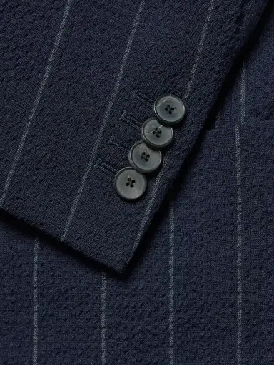 MR P. Slim-Fit Pinstriped Wool-Blend Seersucker Suit Jacket - Men | Thumbnail 5