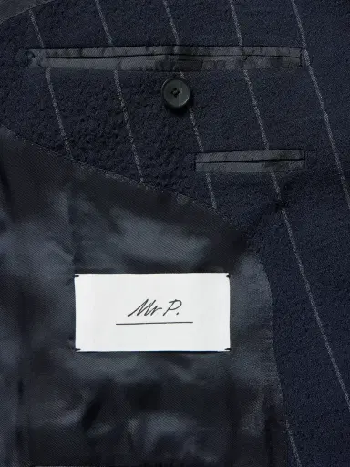 MR P. Slim-Fit Pinstriped Wool-Blend Seersucker Suit Jacket - Men | Thumbnail 6