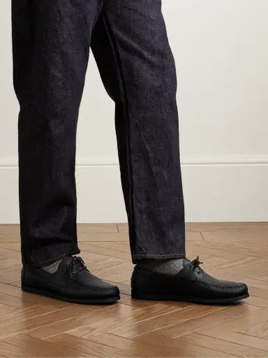 Vinny's Boatman Full-Grain Leather Boat Shoes - Men | Thumbnail 2 Vinny's Boatman Full-Grain Leather Boat Shoes - Men | Thumbnail 2