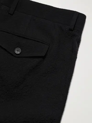 MR P. Daniel Tapered Pleated Wool-Blend Seersucker Suit Trousers - Men | Thumbnail 5 MR P. Daniel Tapered Pleated Wool-Blend Seersucker Suit Trousers - Men | Thumbnail 5