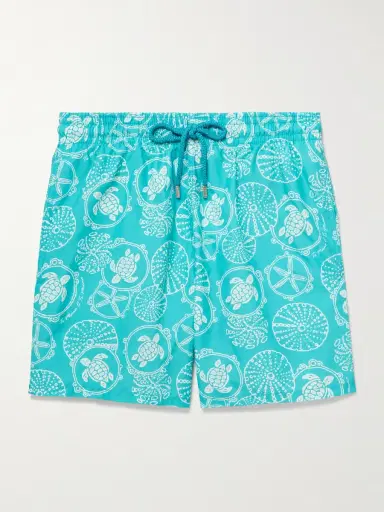 Vilebrequin Moorea Straight-Leg Mid-Length Printed ECONYL® Swim Shorts - Men | Thumbnail 5