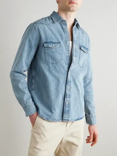 MR P. Denim Western Shirt - Men | Thumbnail 3