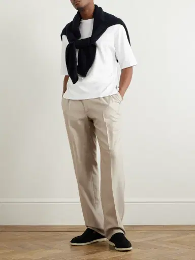 Loro Piana Tremezzo Sea Island Cotton-Jersey T-Shirt - Men | Thumbnail 2