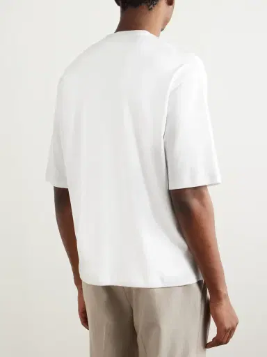 Loro Piana Tremezzo Sea Island Cotton-Jersey T-Shirt - Men | Thumbnail 4