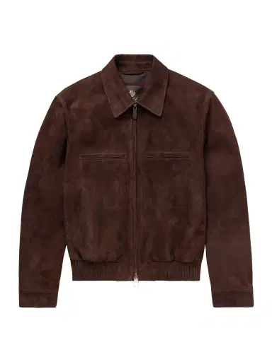 Loro Piana Kane Rain System® Suede Bomber Jacket - Men | Thumbnail 1