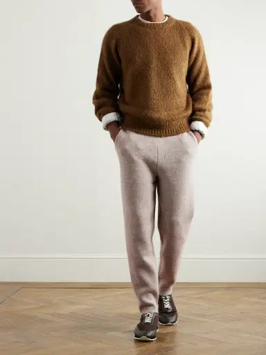 Loro Piana Tapered Linen and Cashmere-Blend Sweatpants - Men | Thumbnail 2 Loro Piana Tapered Linen and Cashmere-Blend Sweatpants - Men | Thumbnail 2