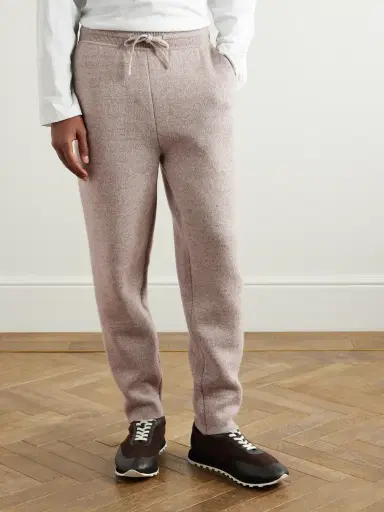 Loro Piana Tapered Linen and Cashmere-Blend Sweatpants - Men | Thumbnail 3 Loro Piana Tapered Linen and Cashmere-Blend Sweatpants - Men | Thumbnail 3