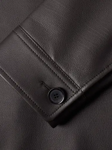 Loro Piana Evandro Full Grain Leather Overshirt - Men | Thumbnail 5 Loro Piana Evandro Full Grain Leather Overshirt - Men | Thumbnail 5