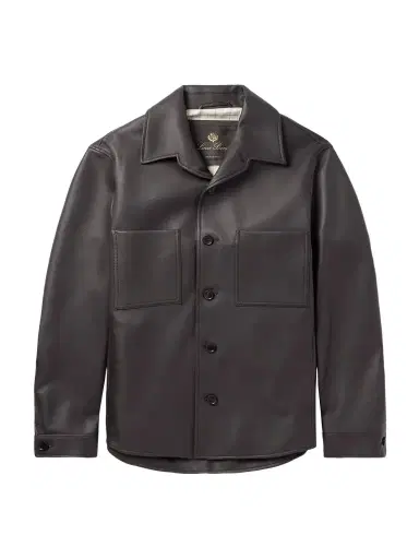 Loro Piana Evandro Full Grain Leather Overshirt - Men | Thumbnail 1 Loro Piana Evandro Full Grain Leather Overshirt - Men | Thumbnail 1
