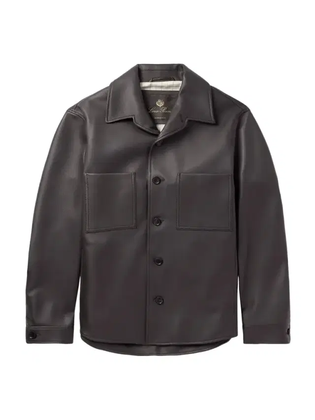 Loro Piana Evandro Full Grain Leather Overshirt - Men