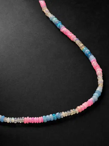 JIA JIA Gold Opal Beaded Necklace - Men | Thumbnail 4 JIA JIA Gold Opal Beaded Necklace - Men | Thumbnail 4
