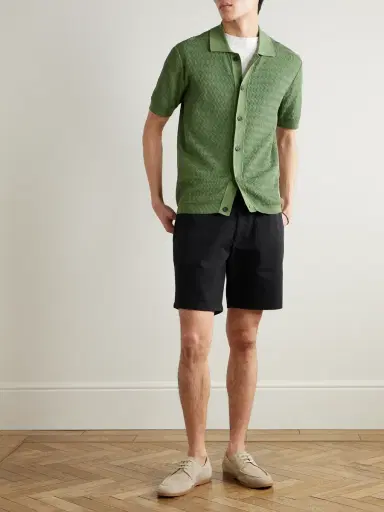 MR P. Straight-Leg Garment-Dyed Cotton-Blend Twill Bermuda Shorts - Men | Thumbnail 2 MR P. Straight-Leg Garment-Dyed Cotton-Blend Twill Bermuda Shorts - Men | Thumbnail 2