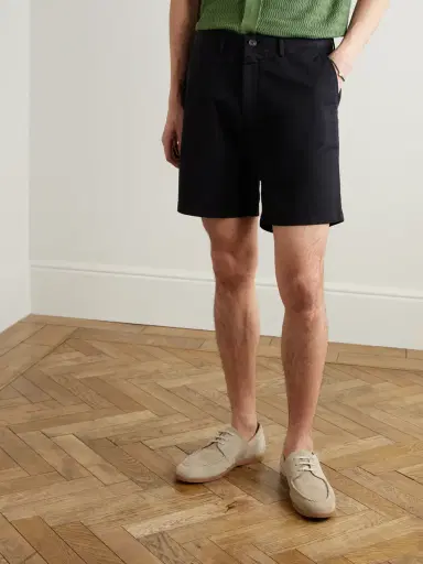 MR P. Straight-Leg Garment-Dyed Cotton-Blend Twill Bermuda Shorts - Men | Thumbnail 3 MR P. Straight-Leg Garment-Dyed Cotton-Blend Twill Bermuda Shorts - Men | Thumbnail 3