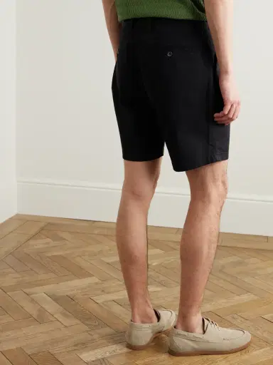 MR P. Straight-Leg Garment-Dyed Cotton-Blend Twill Bermuda Shorts - Men | Thumbnail 4 MR P. Straight-Leg Garment-Dyed Cotton-Blend Twill Bermuda Shorts - Men | Thumbnail 4