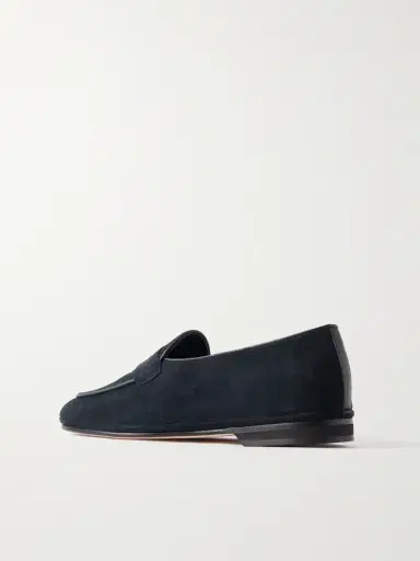 Rubinacci Leather-Trimmed Suede Penny Loafers - Men | Thumbnail 4 Rubinacci Leather-Trimmed Suede Penny Loafers - Men | Thumbnail 4