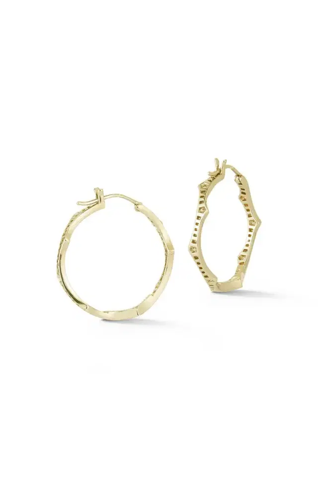 PARULINA Briar Diamond Hoop Earrings