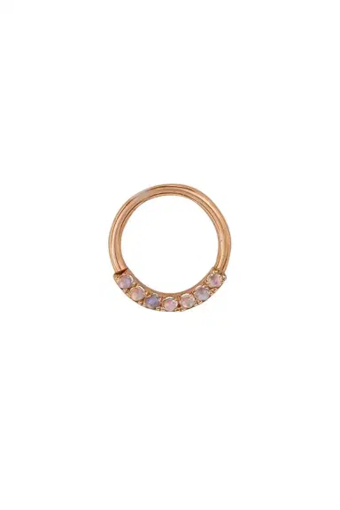 BVLA Rainbow Moonstone Blaze 7 Fixed Ear Ring | Thumbnail 1 BVLA Rainbow Moonstone Blaze 7 Fixed Ear Ring | Thumbnail 1