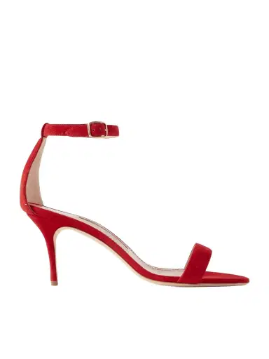 Manolo Blahnik Chaos 70 Suede Sandals | Thumbnail 1 Manolo Blahnik Chaos 70 Suede Sandals | Thumbnail 1