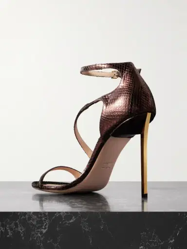 Tom Ford Newton Snake-effect Leather Sandals | Thumbnail 3 Tom Ford Newton Snake-effect Leather Sandals | Thumbnail 3