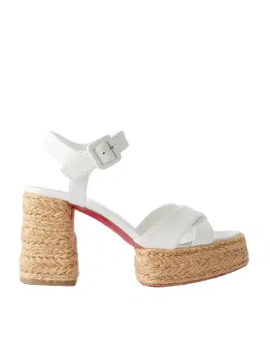 Christian Louboutin Calakala 85 Leather Espadrille Platform Sandals | Thumbnail 1 Christian Louboutin Calakala 85 Leather Espadrille Platform Sandals | Thumbnail 1