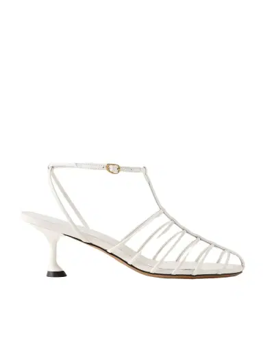 Proenza Schouler Tee Cage Leather Sandals | Thumbnail 1 Proenza Schouler Tee Cage Leather Sandals | Thumbnail 1