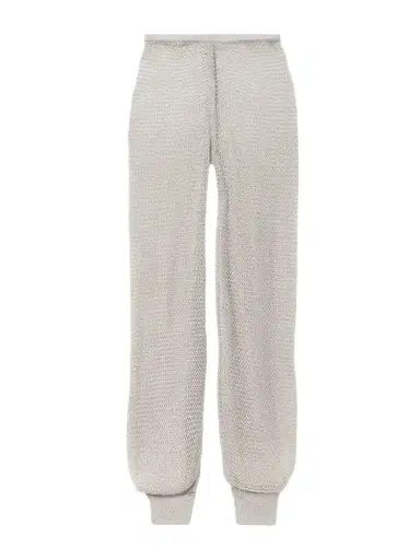 Alaïa Metallic Open-knit Wide-leg Pants | Thumbnail 1 Alaïa Metallic Open-knit Wide-leg Pants | Thumbnail 1