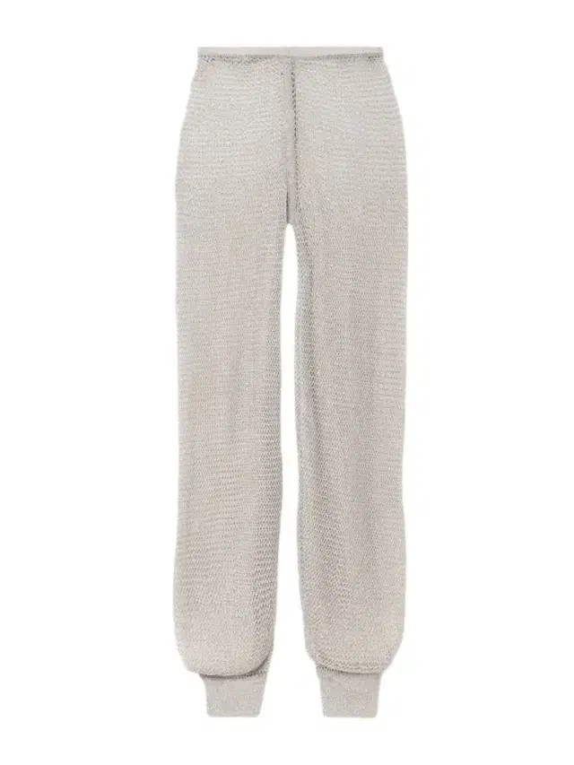 Alaïa Metallic Open-knit Wide-leg Pants