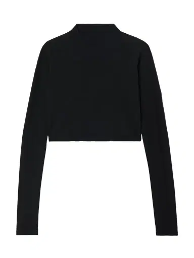Alaïa Paneled Cropped Jersey Top | Thumbnail 1 Alaïa Paneled Cropped Jersey Top | Thumbnail 1