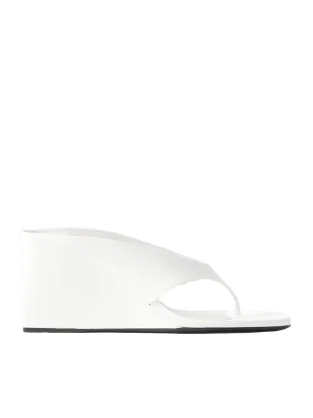 Alaïa Satin Wedge Sandals