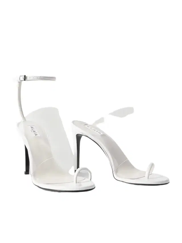 Asymmetric Patent-leather And Pvc Sandals