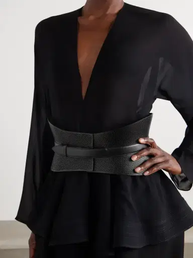 Alaïa Neo Bustier Laser-cut Leather Belt | Thumbnail 2 Alaïa Neo Bustier Laser-cut Leather Belt | Thumbnail 2