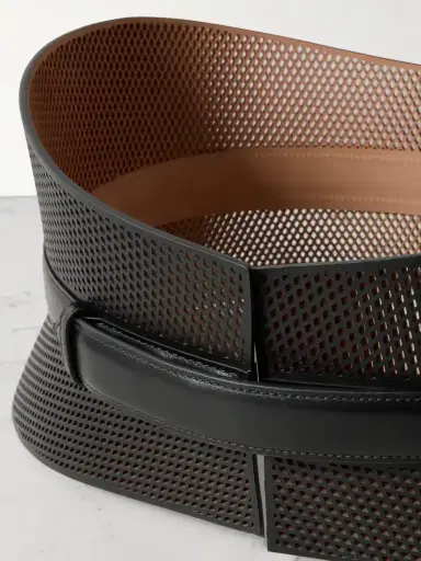 Alaïa Neo Bustier Laser-cut Leather Belt | Thumbnail 4 Alaïa Neo Bustier Laser-cut Leather Belt | Thumbnail 4