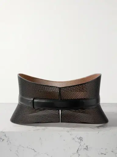 Alaïa Neo Bustier Laser-cut Leather Belt | Thumbnail 1 Alaïa Neo Bustier Laser-cut Leather Belt | Thumbnail 1