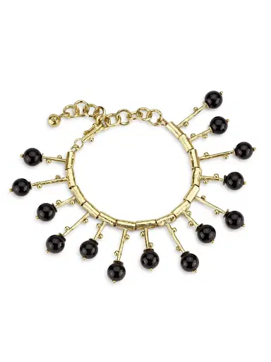Ulla Johnson Women's Navi Goldtone & Black Onyx Bracelet - Blackonyx | Thumbnail 1