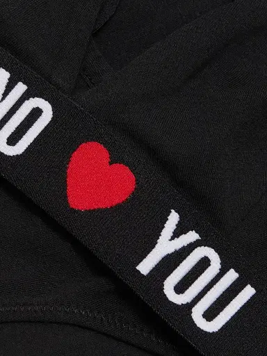 MOSCHINO Women's Logo Triangle Bikini Top - Black - Size Medium | Thumbnail 6 MOSCHINO Women's Logo Triangle Bikini Top - Black - Size Medium | Thumbnail 6