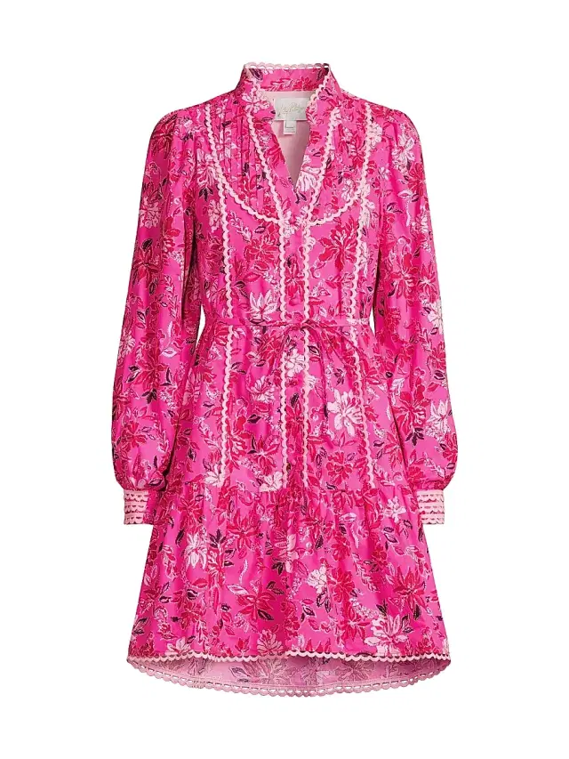 Lilly Pulitzer Women's Arletta Floral Dress - Passion Fruit Pink