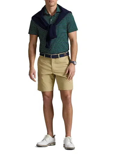 RLX Ralph Lauren Men's 9'' Tailored-Fit Performance Shorts - Classic Khaki - Size 42 | Thumbnail 2