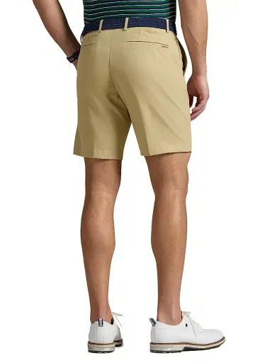 RLX Ralph Lauren Men's 9'' Tailored-Fit Performance Shorts - Classic Khaki - Size 42 | Thumbnail 4