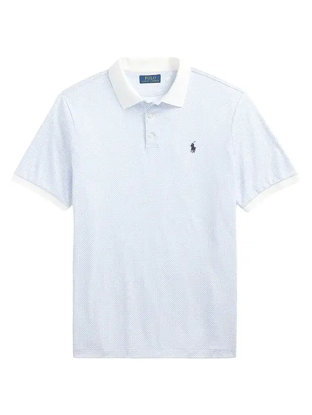 Polo Ralph Lauren Men's Classic-Fit Print Soft Cotton Polo Shirt - Crescent Toss White